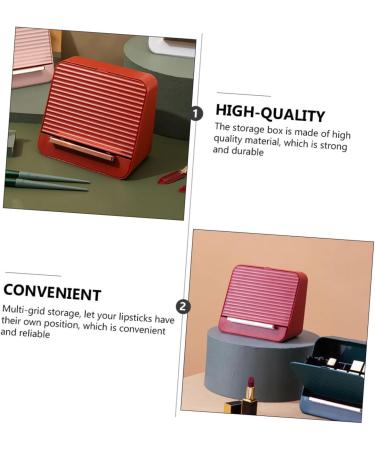 minkissy 1 Pc Lipstick Storage Box Lipstick Holder Cosmetic Containers Multipurpose Storage Container Cosmetic Holder Grid Container Shelf abs - Buy Online on GoSupps.com