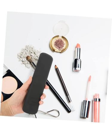 FRCOLOR Silicone Makeup Brush Bag - 2pcs Travel Storage Holder for Artists | Portable Black Makeup Tool Case - Buy Online on GoSupps.com