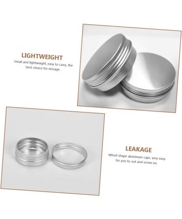 DOITOOL 20pcs Boxes Round Aluminum Can Creami Aluminum Round Tin Lids Cream Holder Mini Tea Travel 5x5cm Silver - Buy Online on GoSupps.com