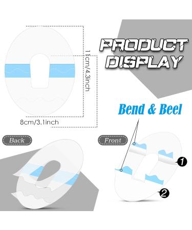 72 Waterproof Adhesive Patches for Glucose Monitor Protection Sweatproof & Transparent Stickers Long Lasting Use - Buy Online on GoSupps.com