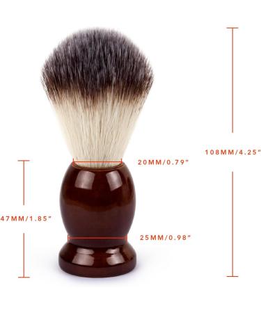 QSHAVE Handmade Pure Badger Hair Shaving Brush with Real Wood Base - Ideal for Wet Shave with Safety Razor or Double Edge Razor - Buy Online on GoSupps.com