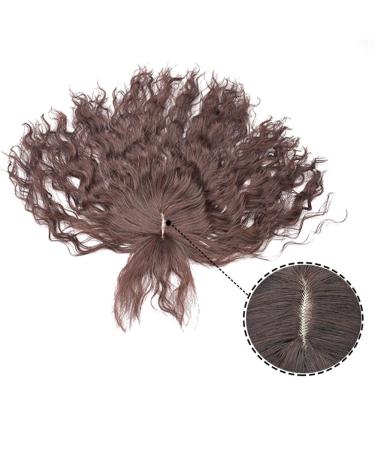 Fluffy Messy Tip Wig for Women - Curly Wavy Synthetic Wig with Corrugated Ponytail - 35cm Black - Buy Online on GoSupps.com