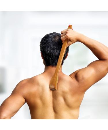 Plafope 2-Piece Fragrant Wood Massage Device for Relaxing Shoulder & Back Scratching - Premium Back Massager Tools - Buy Online on GoSupps.com