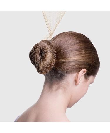 Invisible Hair Nets and U Shaped Hair Pins Set - Blonde Gold Hair Bun Shaper Set with 50Pcs Mesh Nets and 10Pcs U Shaped Pins for Women - Buy Online on GoSupps.com