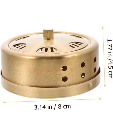 Frcolor Adjustable Smoke-Free Moxibustion Box - Copper Moxa Warm Tool for Home Therapy - Buy Online on GoSupps.com