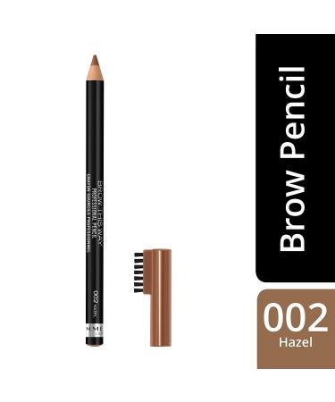 Rimmel London Professional Eyebrow Pencil 002 Hazel - Precision Brow Definition (0.05 oz) - Buy Online on GoSupps.com