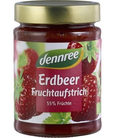dennree Organic Strawberry Spread (2 x 340 g) - Buy Online on GoSupps.com