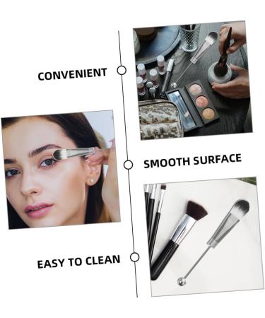Gogogmee 2 Sets Metal Handle Makeup Brush Brow Brush Eye Shadow Eyeshadow Brush Make up Oblique Head Beaded - Buy Online on GoSupps.com