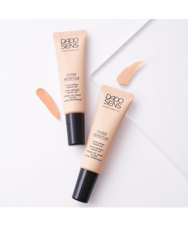 DADO SENS HYPERSENSITIVE HYALURON MAKE-UP beige 30ml - For sensitive skin for a natural even complexion medium coverage strengthens the skin barrier and soothes vegan - Buy Online on GoSupps.com