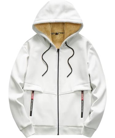 Hanxiulin Oversized Plush Hoodie Jacket for Men - Winter Coat in Multiple Colors | Fluffy Trench & Fall Jacket | XXL Available - Buy Online on GoSupps.com