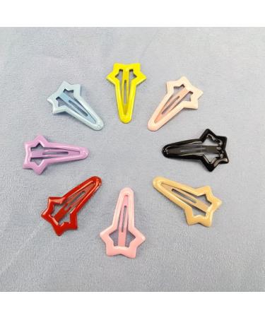 HLLMX 10 PCS Colorful Stars Duckbill Clip Hair Clip Non-slip Toddlers Colorful Cute Lovely Metal Hair Barrettes Hair Accessories for Kids Teens Women (Random Color) - Buy Online on GoSupps.com