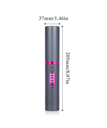 Buy Cordless 2-in-1 Hair Straightener & Curler | Portable Mini Ceramic Flat Iron | 5000mAh USB-C Rechargeable | Quick Heat Travel-Friendly Tool - Gray - Buy Online on GoSupps.com