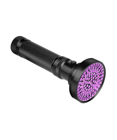 Veetop UV Flashlight Blacklight 100 LED 18W 395nm Ultraviolet Black Light Detector Aluminum Handheld Torch Light for Pet Dog Cat Urine & Stain Detection Scorpions Bed Bugs Home Hotel Inspection - Buy Online on GoSupps.com