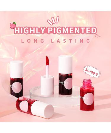 FVQUHVO Lightweight Lip Tint Stain Set - 4 Mini Liquid Lipsticks for Long-lasting and Moisturizing Wear - Buy Online on GoSupps.com