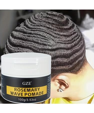 GZE Rosemary Wave Pomade - Strong Hold Curl Cream for 360 Waves Moisture & Shine for Men - Buy Online on GoSupps.com