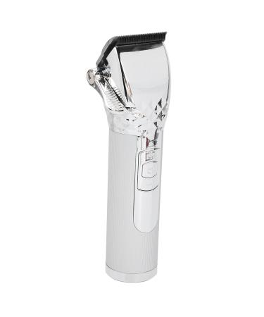 Detailer Trimmer Long Usage Life Large Capacity Battery Hair Clipper Men's Hair Clipper for Business Trip for Traver for Home for Men (Silver)