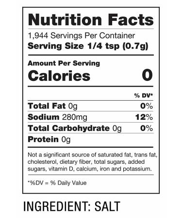 Diamond Crystal Kosher Salt - Natural Flavor, Low Sodium, 3 lb Box - Since 1886 - Buy Online on GoSupps.com