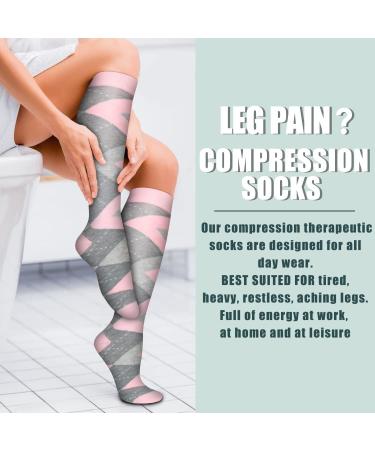 Copper Compression Socks for Women and Men | Medical Grade | Ideal for Running, Athletic, Nurses, and Travel | Large-X-Large Size | 03 Black/Red/Gray Design - Buy Online on GoSupps.com