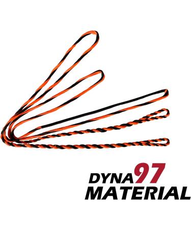 DEERACE D97 Handmade Flemish Twist Fast Flight Bow String - Orange | AMO 70 Bow Length - Buy Online on GoSupps.com
