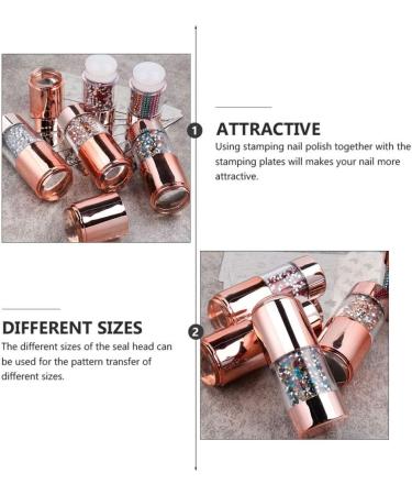 4-Pack Double-Headed Diamond Seal Silicone Nail Dance Tools - Stamping & Manicure Accessories for Stunning Nail Art - Buy Online on GoSupps.com