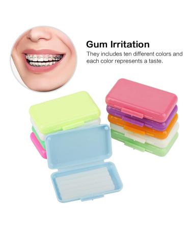10-Pack Orthodontic Wax for Braces & Aligners - Fruit Scent Prevents Damage Ideal for Tooth Patients - Buy Online on GoSupps.com