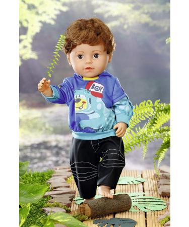 Baby Born Boy Outfit 43 cm for Toddlers 3+ - Easy for Small Hands - Includes Hoodie, Trousers & Hangers - Buy Online on GoSupps.com