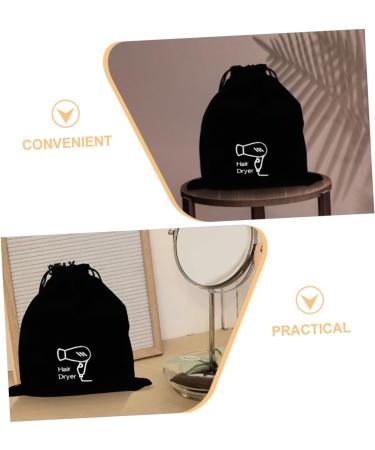 Mikinona 2pcs Velvet Bag Blow Dryer Bag for Hair Dryer Hair Dryer Bag Travel Cosmetic Bag Flannel Beam Port - Buy Online on GoSupps.com