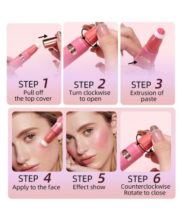 Blush Beauty Wand with Cushion Applicator - Long-Wearing Liquid Blush for Natural Dewy Finish - 02 Sweet Rose - Buy Online on GoSupps.com