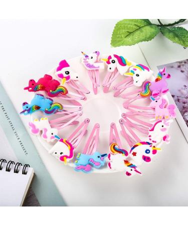 20 PCS Unicorn Hair Clips for Kids - Cute Cartoon Hair Barrettes for Girls - Buy Online on GoSupps.com