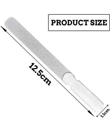 Nail File Double-Sided Professional Metal Nail File 12.5 cm Stainless Steel Nail File Nail Accessories for Fingernails Toenails - Buy Online on GoSupps.com