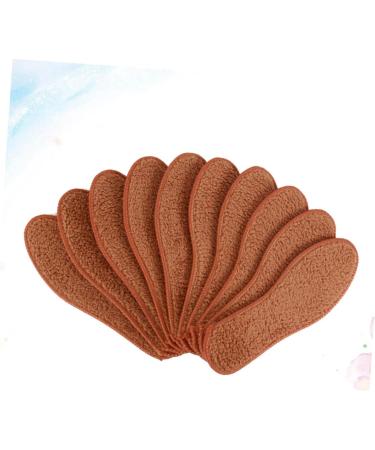 FRCOLOR 10 Pairs Thickened Wool Insoles - Deodorizing Cotton Shoe Inserts for Winter Comfort - Buy Online on GoSupps.com
