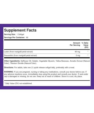 Piping Rock Lutein 40mg with Zeaxanthin | 180 Softgels | Eye Health Vitamins - Buy Online on GoSupps.com