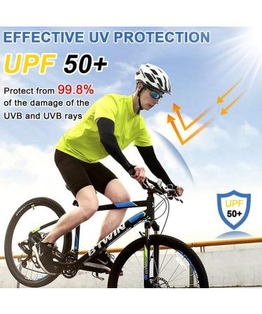 Beisten Armanchette UV Protection Arm Sleeves for Men & Women | UPF 50+ Cooling Slipproof Compression (3 Pairs - Black) - Buy Online on GoSupps.com