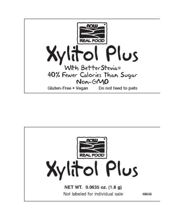 Now Foods Xylitol Plus 75 Packets - Natural Sweetener 4.76 oz (135 g) | Low-Calorie Sugar Substitute - Buy Online on GoSupps.com