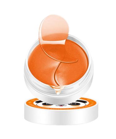 Under Eye Patches Oranges Vitamin-C Hydrogel Under Eye Masks for Hydrating Anti-aging Eye Treatment Mask for Puffy Eyes Fine Lines and Wrinkles Eye Bags Dark Circles Puffiness - 30 Pairs