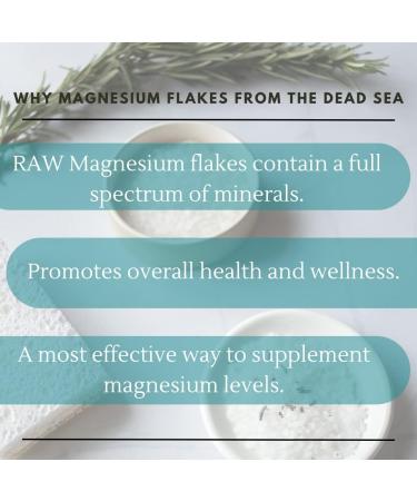 Aromasong Magnesium Flakes from The Dead Sea 3 LB Resealable Pack - Muscle Relaxing Magnesium Chloride Bath Salts for Headaches, Stress & Leg Discomfort - Buy Online on GoSupps.com