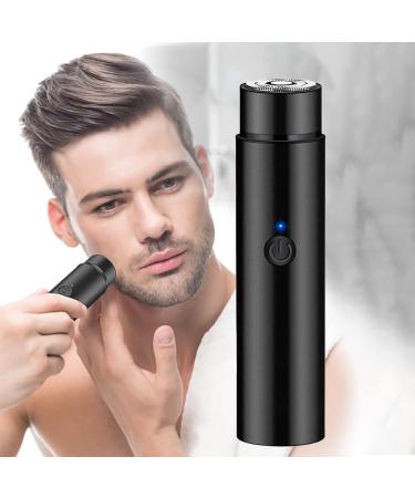 Mini Electric Shaver Portable Electric Rotary Men's Razor Cordless USB Rechargeable Electric Men's Shaver Waterproof Electric Pocket Shaver for Travel or Home Use Wet and Dry Use Men's Mini Shaver
