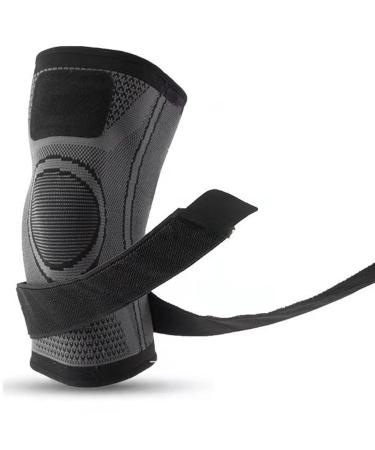 Compression Knee Brace with Double Straps - Breathable & Flexible XL Sleeve for Running Basketball & Volleyball - Buy Online on GoSupps.com