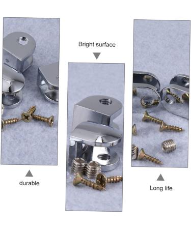 Artibetter 6pcs Glass Clip Desk Partition Clamp Glass Railing Glass Clamps Adjustable Glass Tray Laminate Clamp 2.3X2.2cm Silver - Buy Online on GoSupps.com