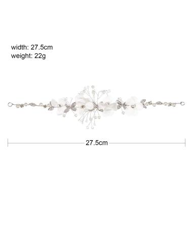 Princess Wedding Flower Crown Set with Crystal Hair Pieces for Girls - Perfect for Wedding, Communion, and Flower Girls - Buy Online on GoSupps.com