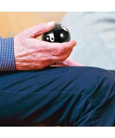 Healeved Baoding Balls - Chinese Health & Massage Balls for Hand Therapy Stress Relief | 2 Black Metal Meditation Balls with Case & Yang Patterns - Buy Online on GoSupps.com