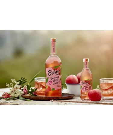 Belvoir Farm Sparkling Apple Juice - 100% Pink Lady Apple Juice | No Added Sugar | Family Recipe | Natural Ingredients | 6 x 750ml Bottles - Buy Online on GoSupps.com