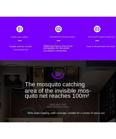 Indoor Flycatcher Mosquito and Flies Killer Trap with USB Power Supply and Adapter-Suction Fan No Zapper Child Safe-Trumpet - Buy Online on GoSupps.com