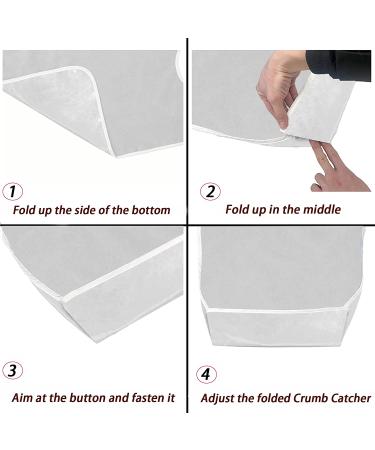 Super Absorbent Waterproof Terry Cloth Adult Bibs | Set of 4, Ideal for Men, Women, Elderly | Grey - Buy Online on GoSupps.com