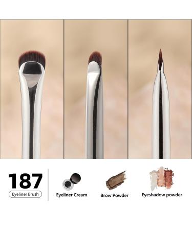 Eyeliner Brush - Crescent-Shaped Eyeliner & Brow Brush for Perfect Precision | International Shipping Available - Buy Online on GoSupps.com
