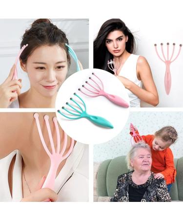 YonTens Scalp Massager - Stress Relief, Relaxation, and Head Care Tool - Pink + Blue - Buy Online on GoSupps.com