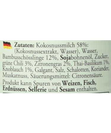 Buy Exotic Green Curry Sauce Fix+Fertig - Pack of 6 Cans (410g) | International Shipping Available - Buy Online on GoSupps.com