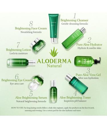 Aloderma Aloe Toner Set 2 Pieces - Firming Brightening Toners - Buy Online on GoSupps.com