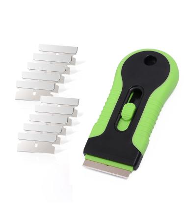 Oven Cleaning Kit BayBerry Ceramic Hob Cleaner Oven Scraper Tool Non Scratch with 10 Spare Replacement Glass Cleaner for Cooker Glass Oven Door Labels Stickers Glass Paint