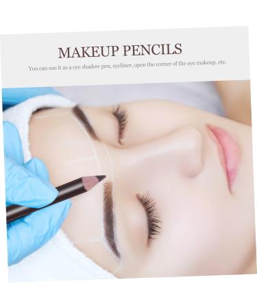 WOONEKY 8pcs Wooden Beauty Eyebrow Pencil Black Eyebrow Eyebrow Pencil Makeup Tool 1 count (Pack of 1) Coffee - Buy Online on GoSupps.com